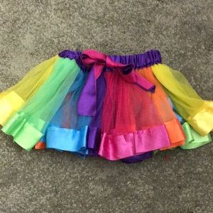 Baby rainbow tutu